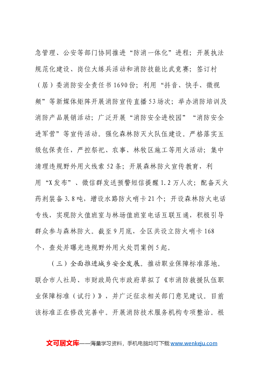 局关于安全生产工作情况报告.docx,第3页预览