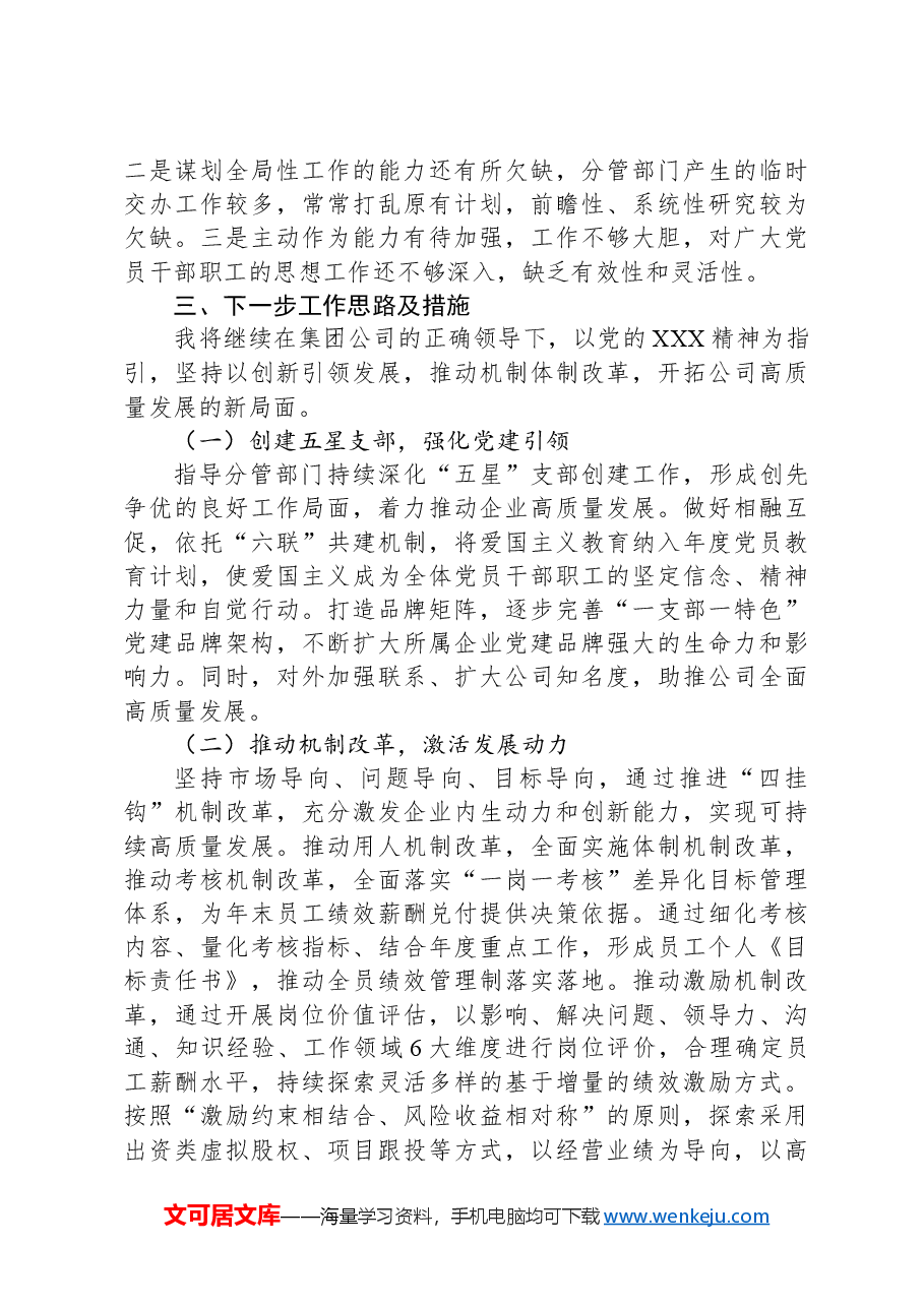国企副总经理述职报告.docx,第3页预览
