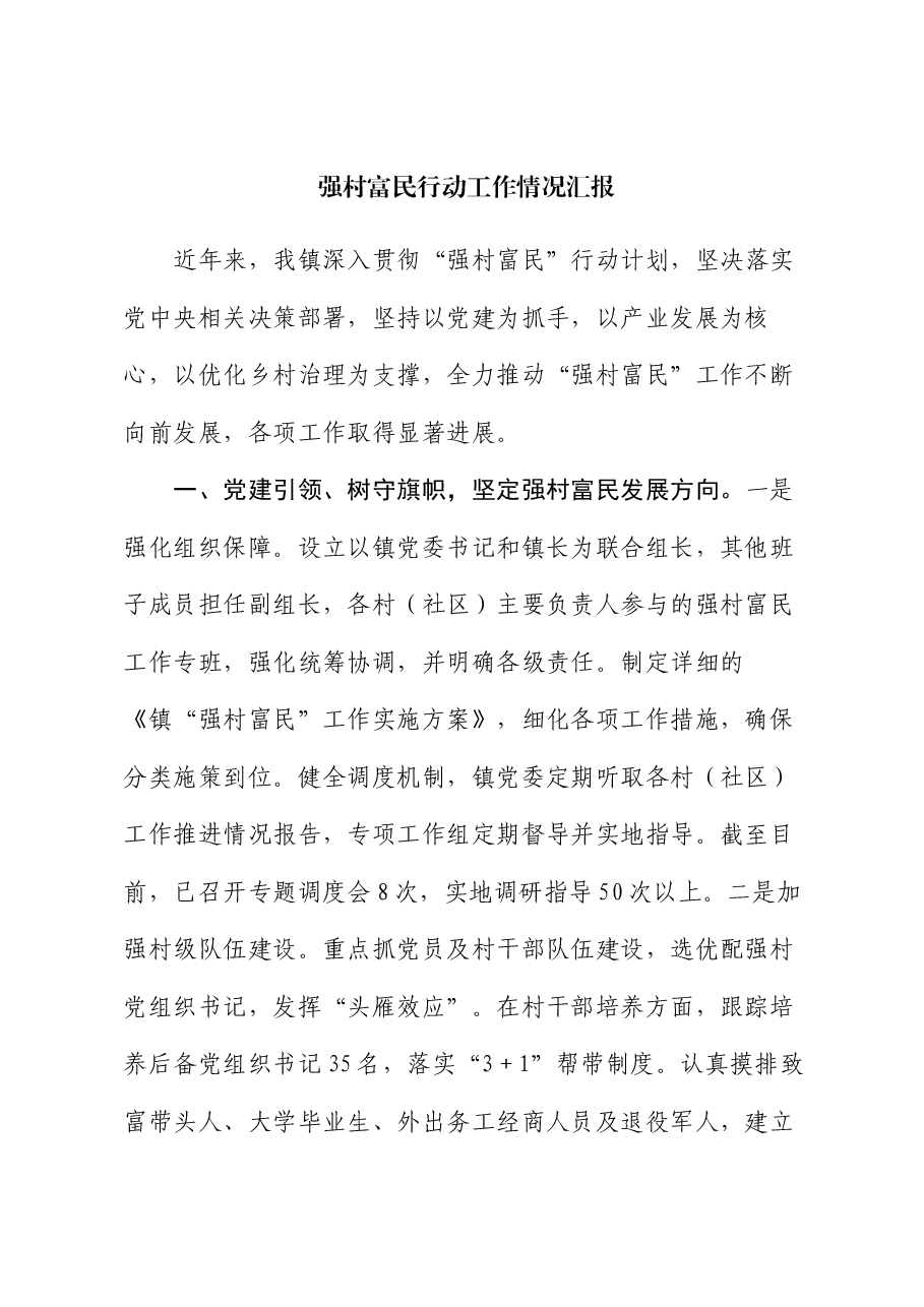 强村富民行动工作情况汇报.docx,第1页预览
