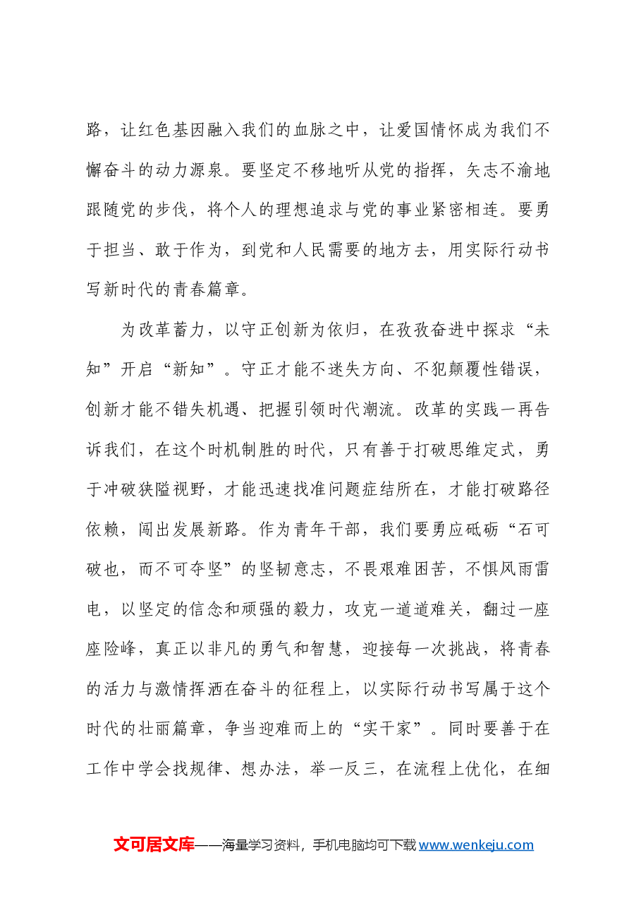 青年干部交流发言材料.docx,第2页预览