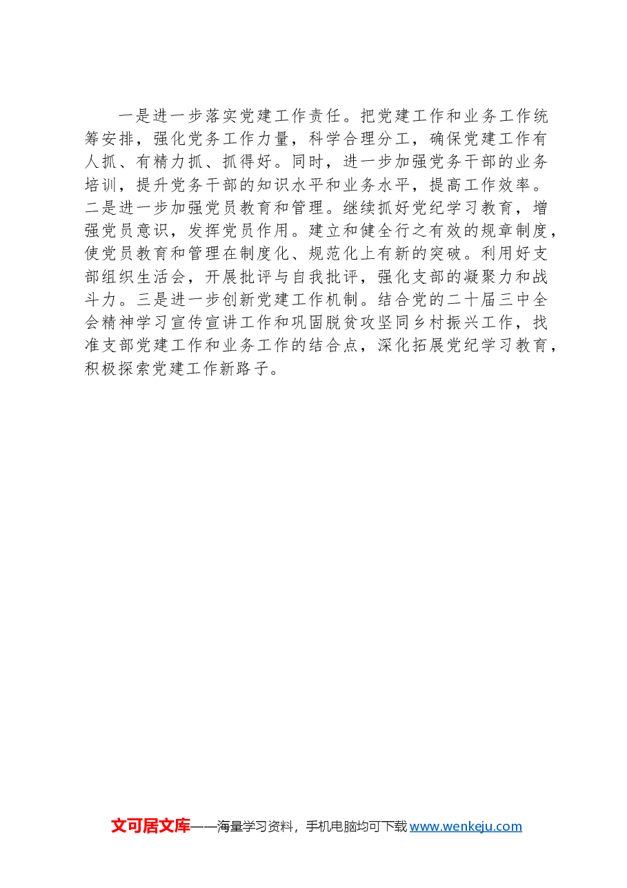 支部书记党建工作述职报告(通用).docx,第4页预览