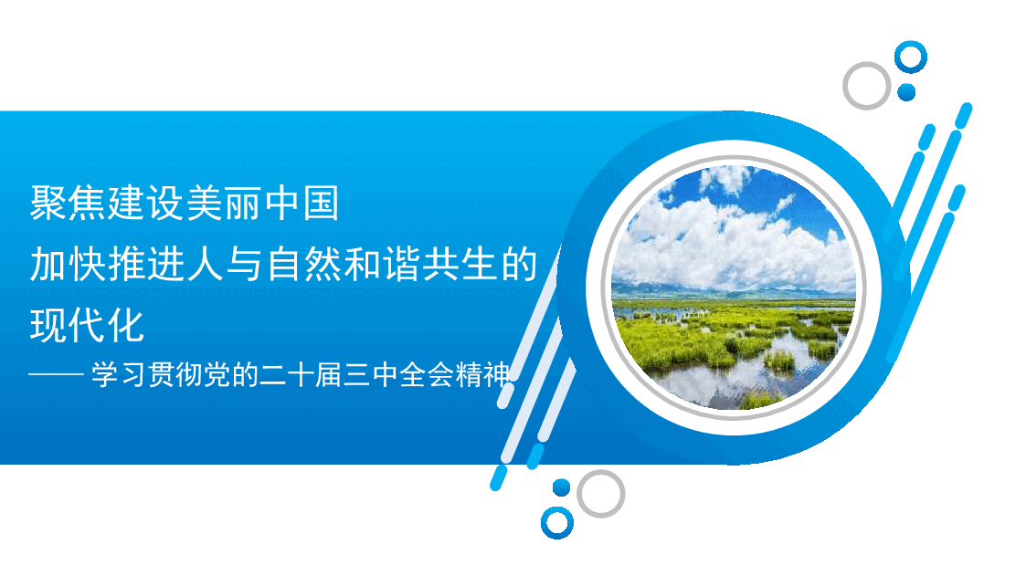 学习贯彻二十届三中全会精神PPT：聚焦建设美丽中国，加快推进人与自然和谐共生的现代化.pptx，第1页预览