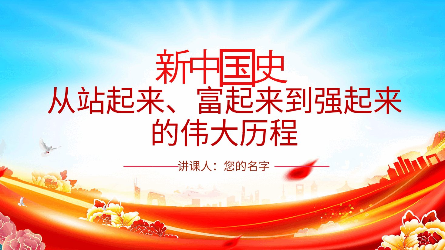 新中国成立75周年:新中国史—从站起来、富起来到强起来的伟大历程ppt(含讲稿).pptx,第2页预览