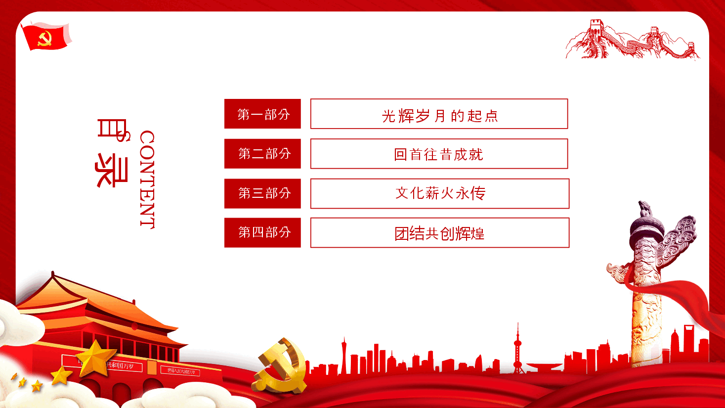 2024热烈庆祝中华人民共和国成立七十五周年PPT党课下载.pptx,第3页预览