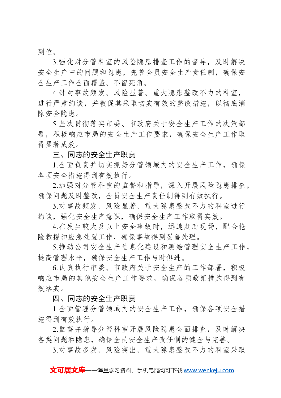 领导班子安全生产职责清单.docx,第2页预览