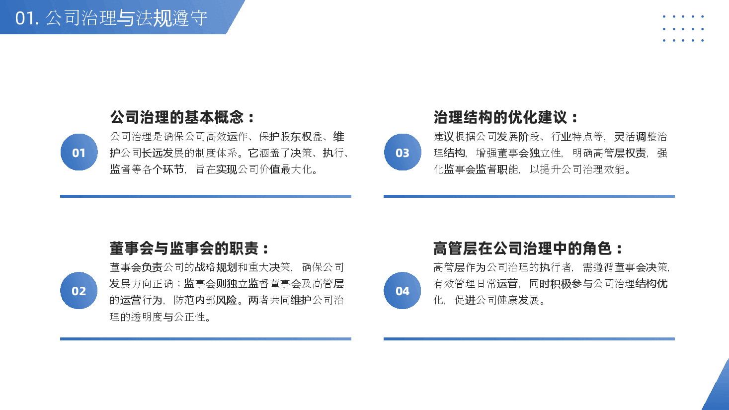 蓝色商务风上市公司高管培训课件PPT模板.pptx,第4页预览