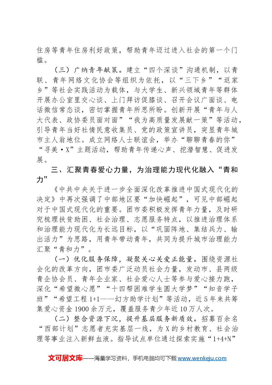 团市委书记在全省青年工作会议上的交流发言.docx,第3页预览