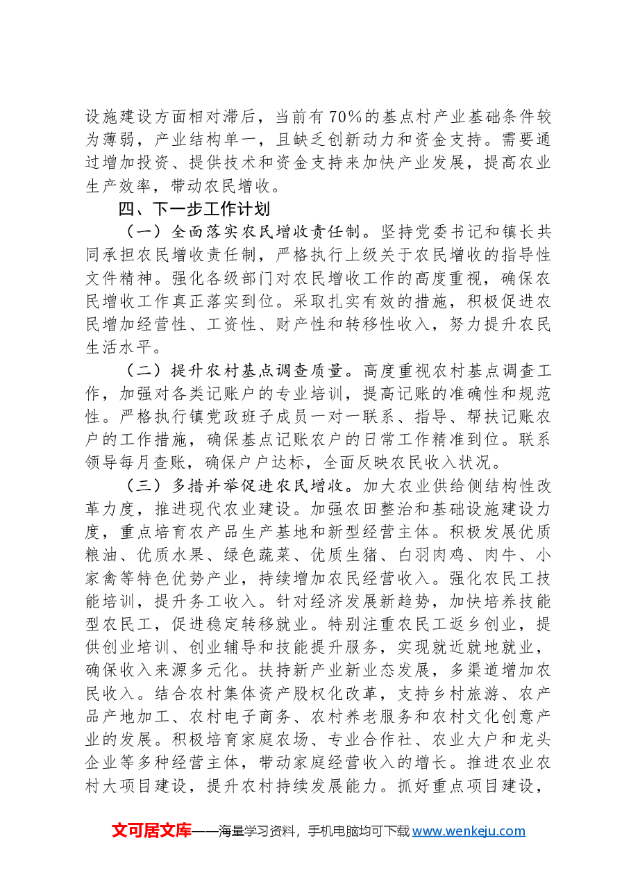 2024年促进农民增收工作情况报告.docx,第4页预览