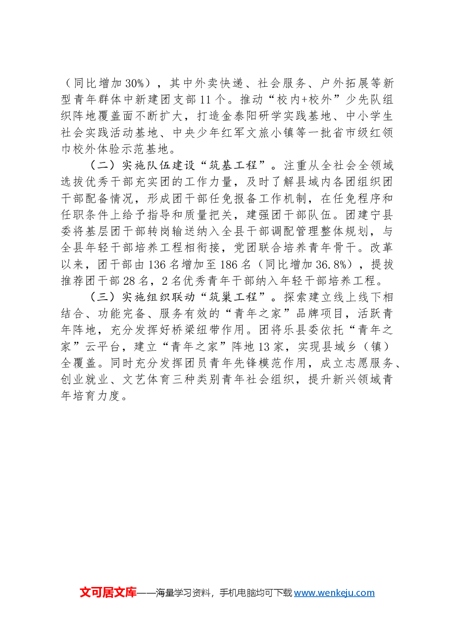 团市委关于推动乡村振兴工作情况的报告.docx,第3页预览