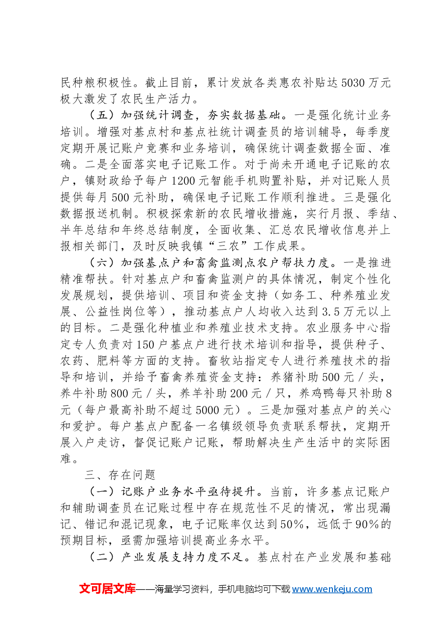 2024年促进农民增收工作情况报告.docx,第3页预览