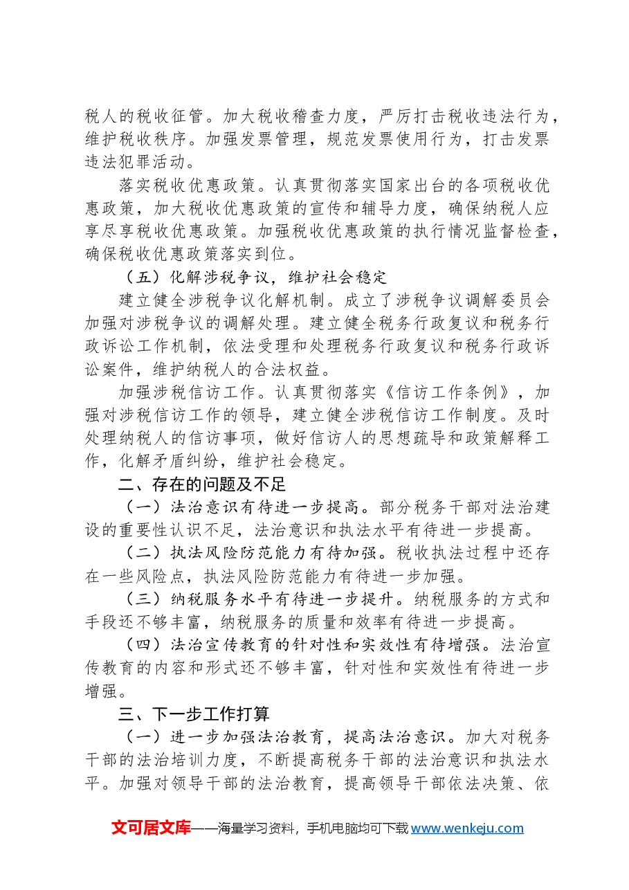 市税务局2024年度述法报告.docx,第3页预览