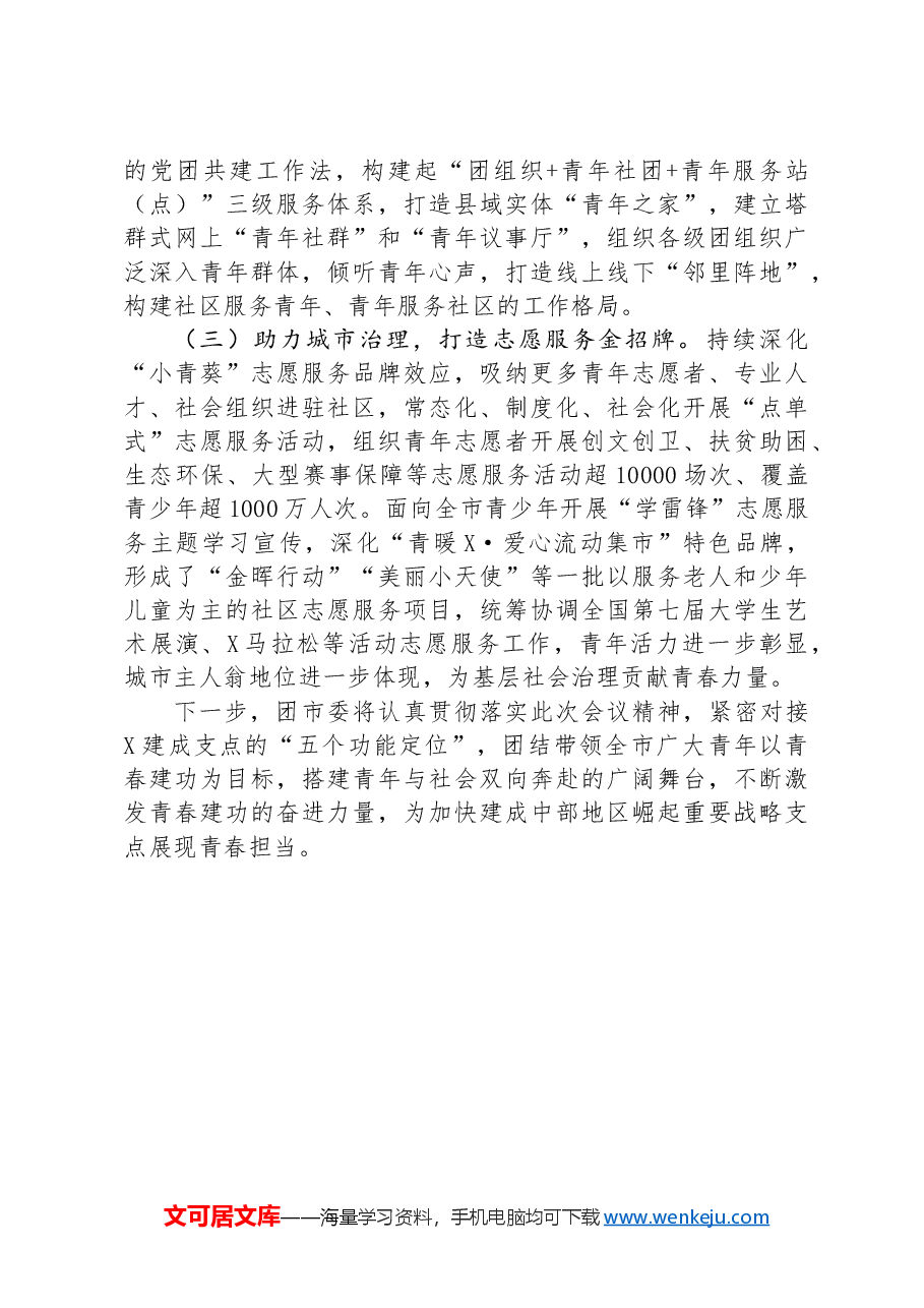 团市委书记在全省青年工作会议上的交流发言.docx,第4页预览