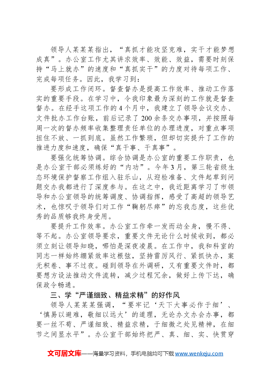 在市政府办公室顶岗锻炼的心得体会.docx,第2页预览