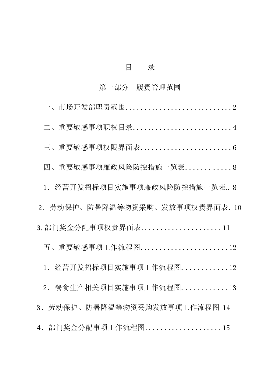 公司市场开发部廉政风险防控手册.docx，第1页预览