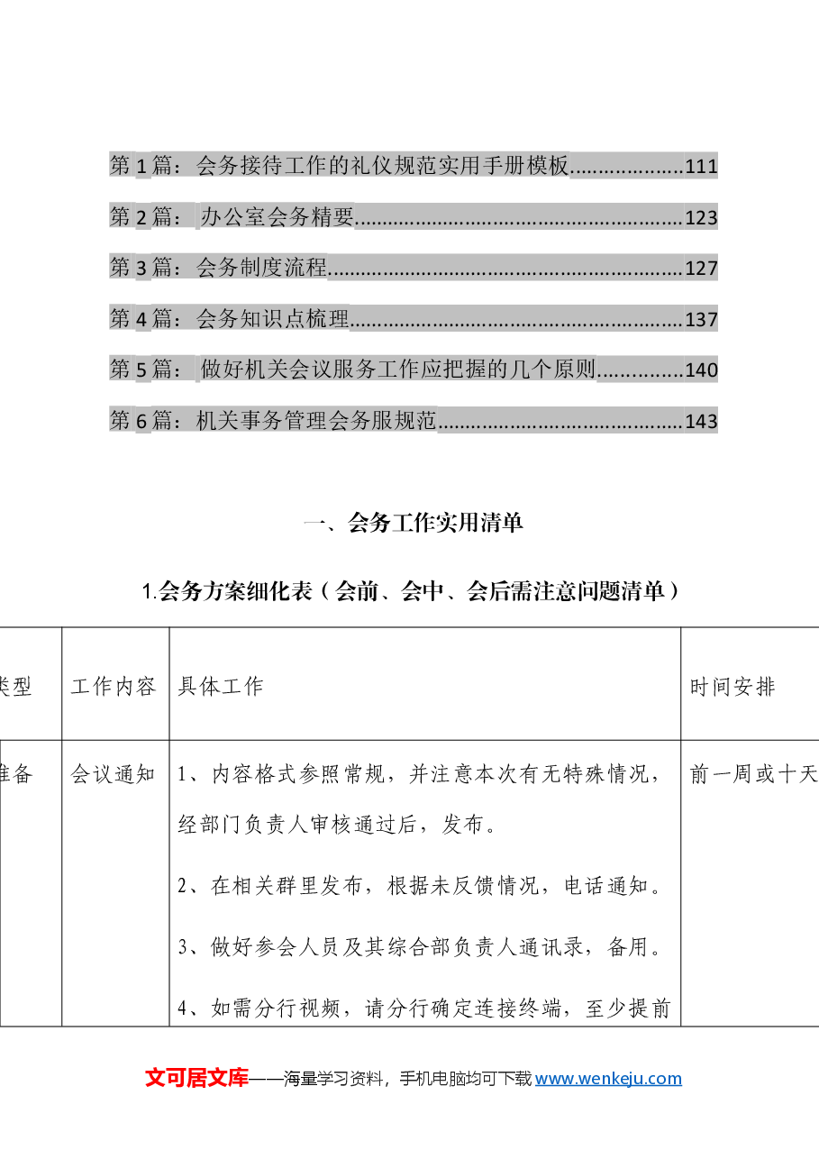 集团会务接待手册及工作手册材料大汇编.doc,第2页预览