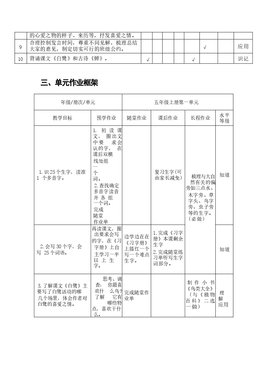 统编版语文五年级上册全册大单元作业设计.docx,第2页预览