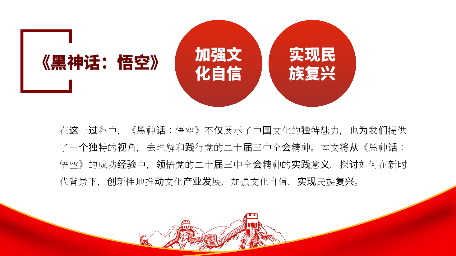 三中全会党课：从《黑神话：悟空》的爆火中领悟三中全会精神ppt（含讲稿）.pptx，第4页预览