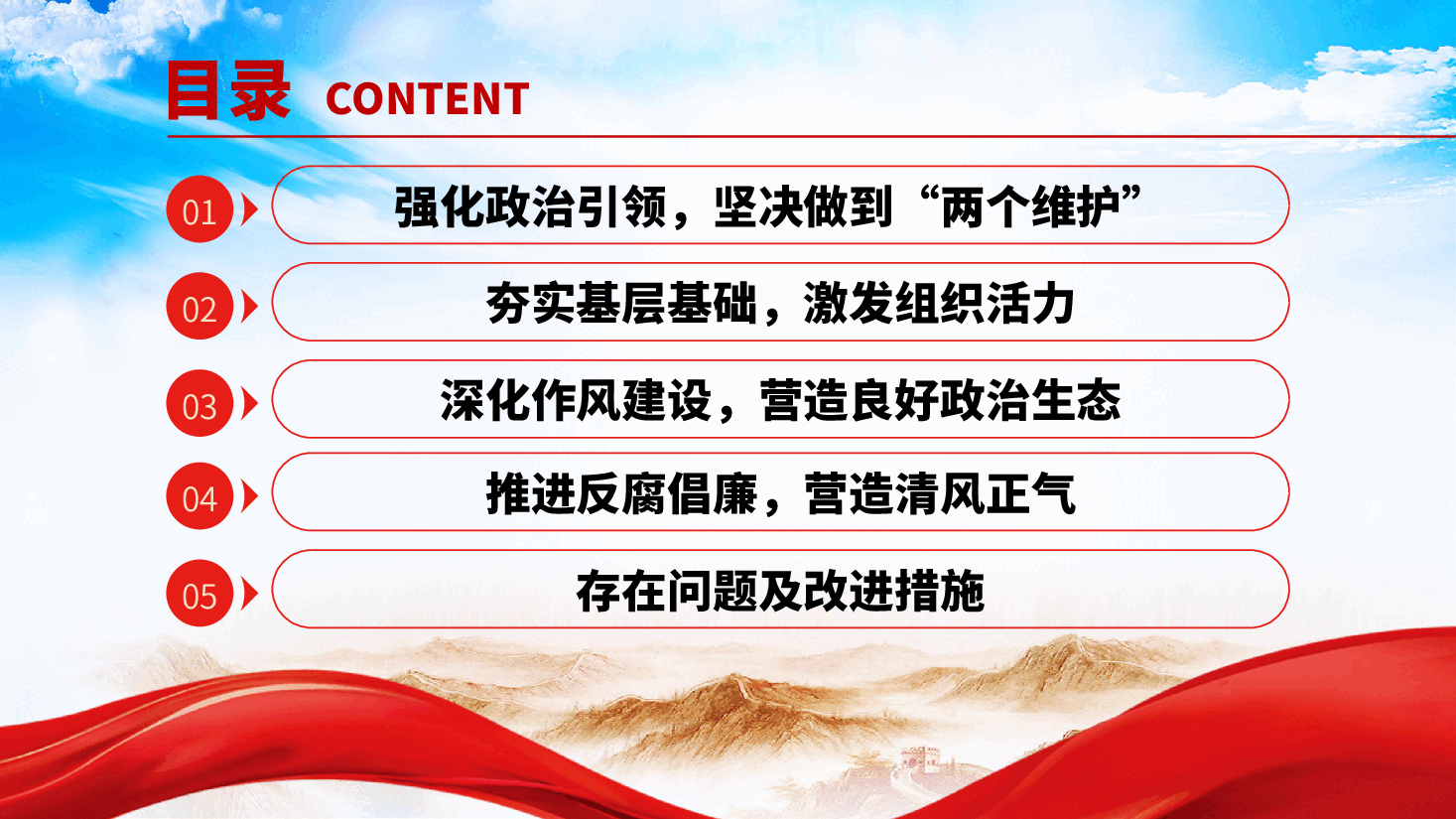 党支部书记2025年党建工作述职报告、党建工作总结ppt.pptx,第3页预览