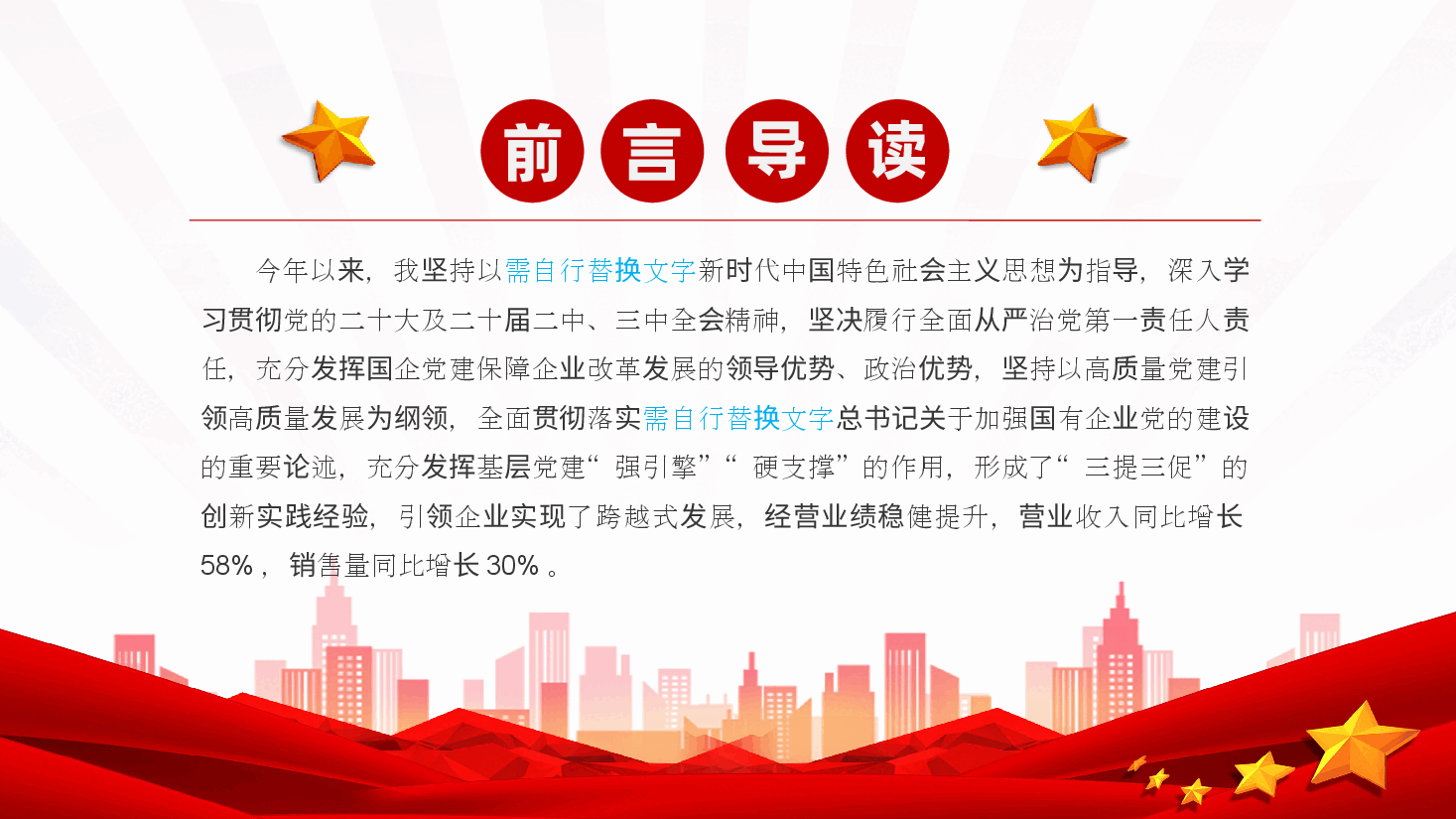 国企党委书记2024年度抓基层党建工作述职报告、党建工作总结(含讲稿).pptx,第2页预览