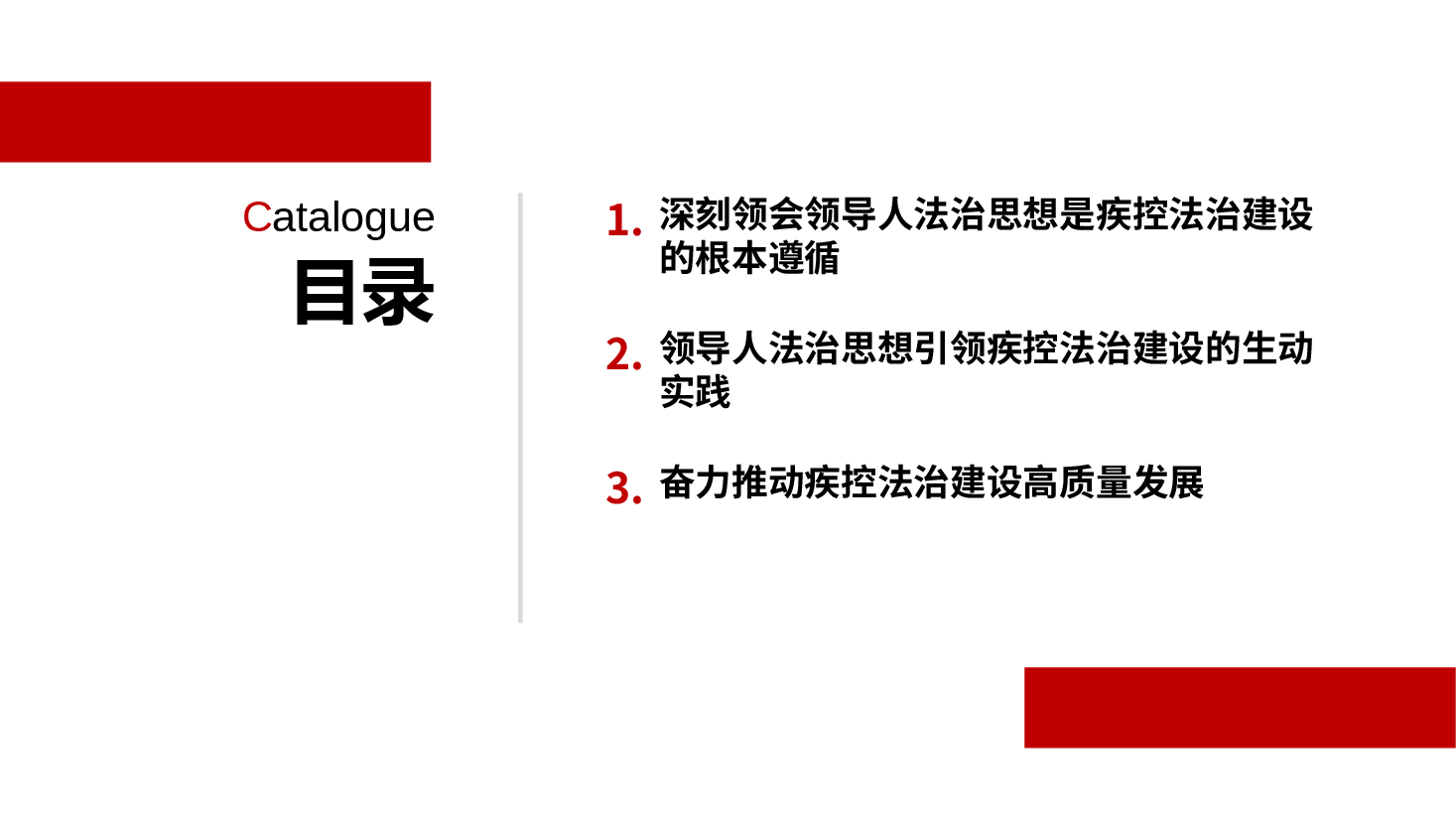 二十届三中全会精神宣讲PPT+讲稿:深入学习贯彻领导人法治思想,奋力谱写中国式现代化的疾控篇章.pptx,第3页预览