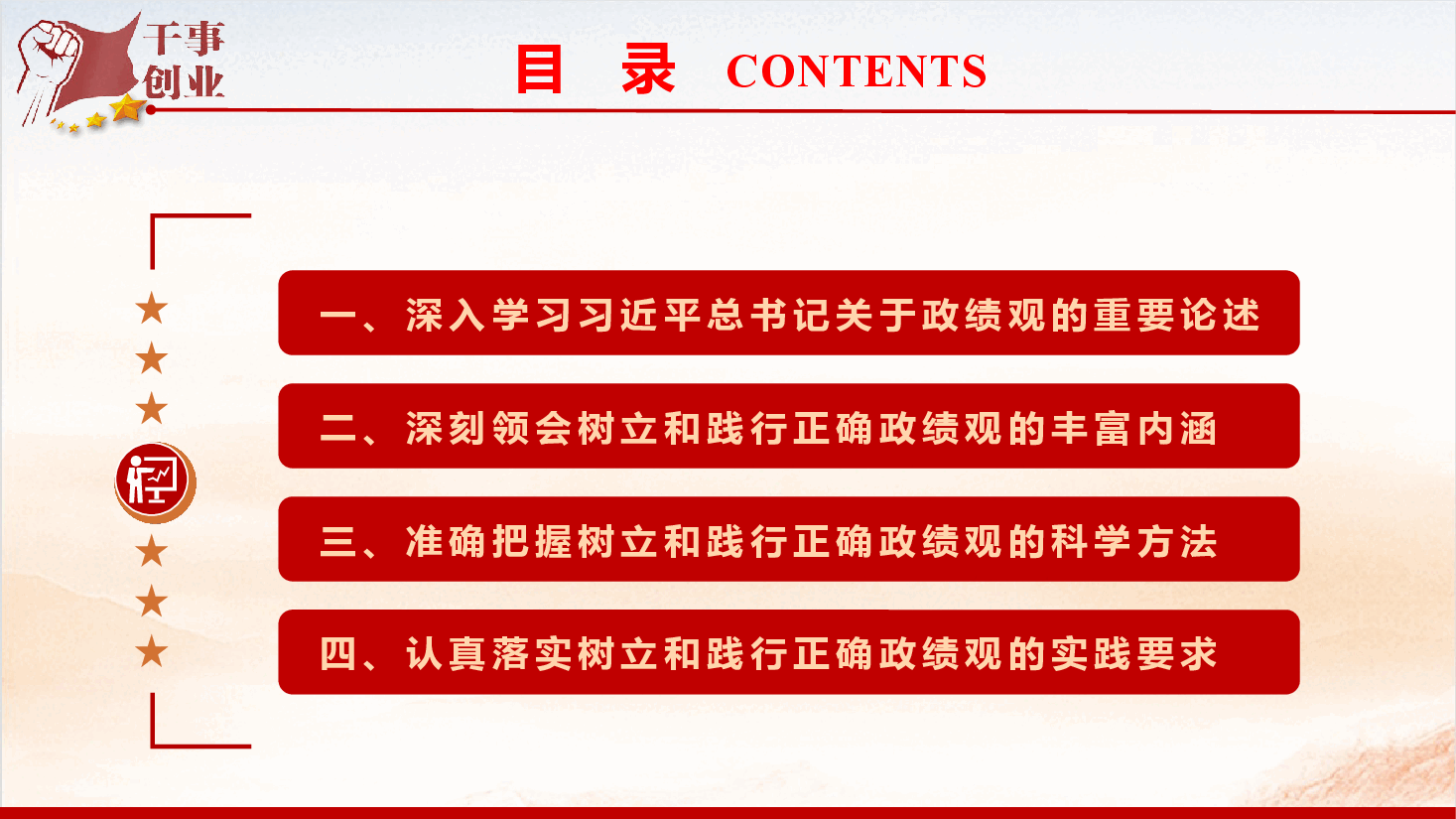 党风廉政教育党课《树立和践行正确政绩观,在新的赶考之路上交出更加优异的答卷》(PPT+文字稿).pptx,第4页预览