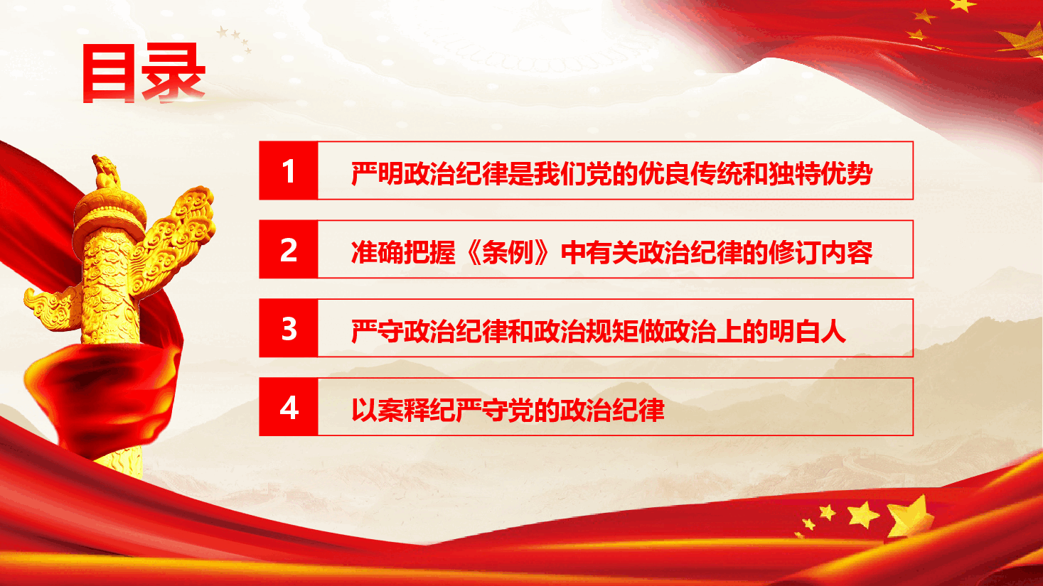 党纪学习教育专题党课《严守政治纪律 做政治上的明白人》(PPT+文字稿).pptx,第2页预览