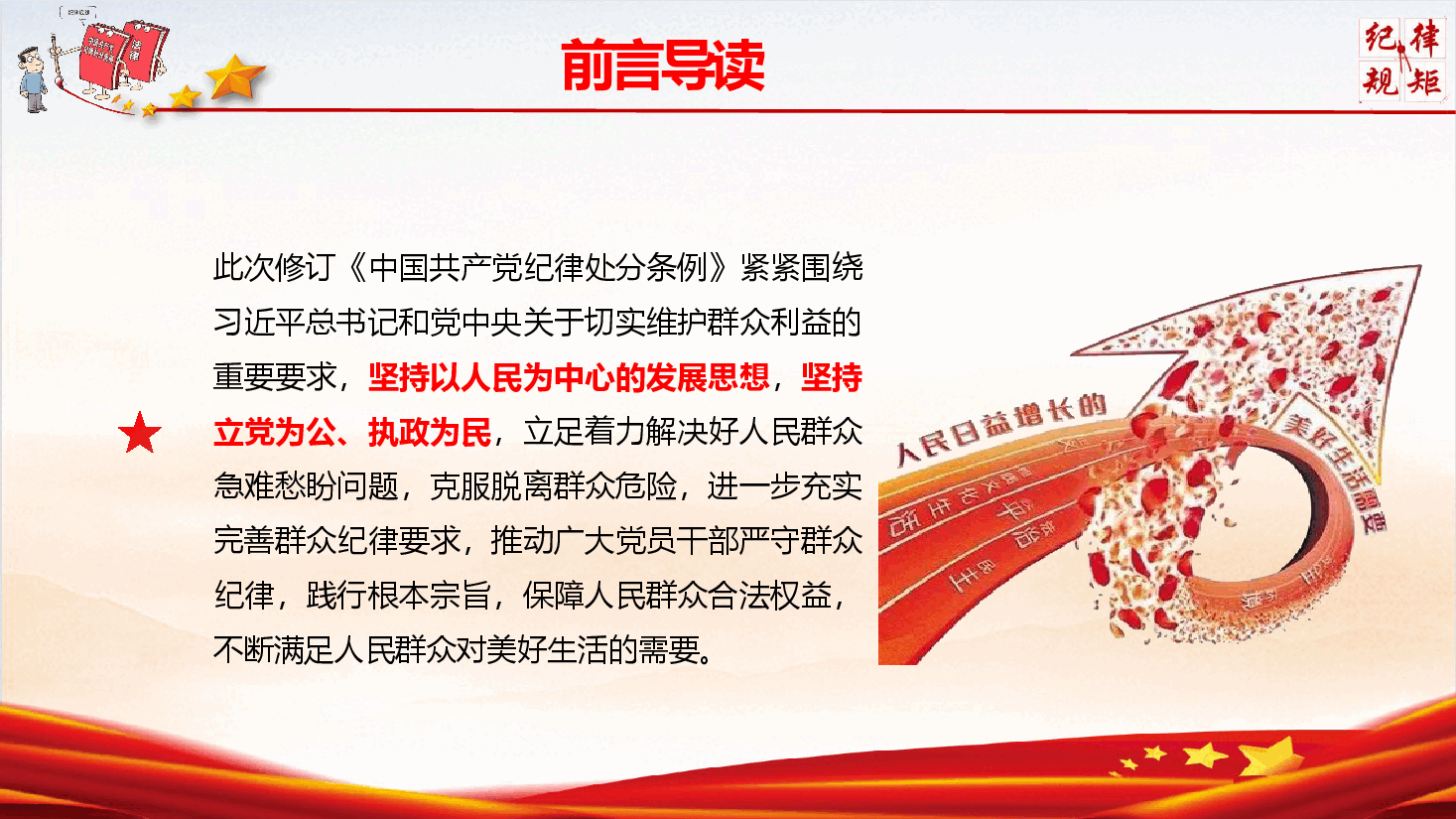 党纪学习教育专题党课《严明党的群众纪律  践行党的根本宗旨》（PPT+文字稿）.pptx，第3页预览