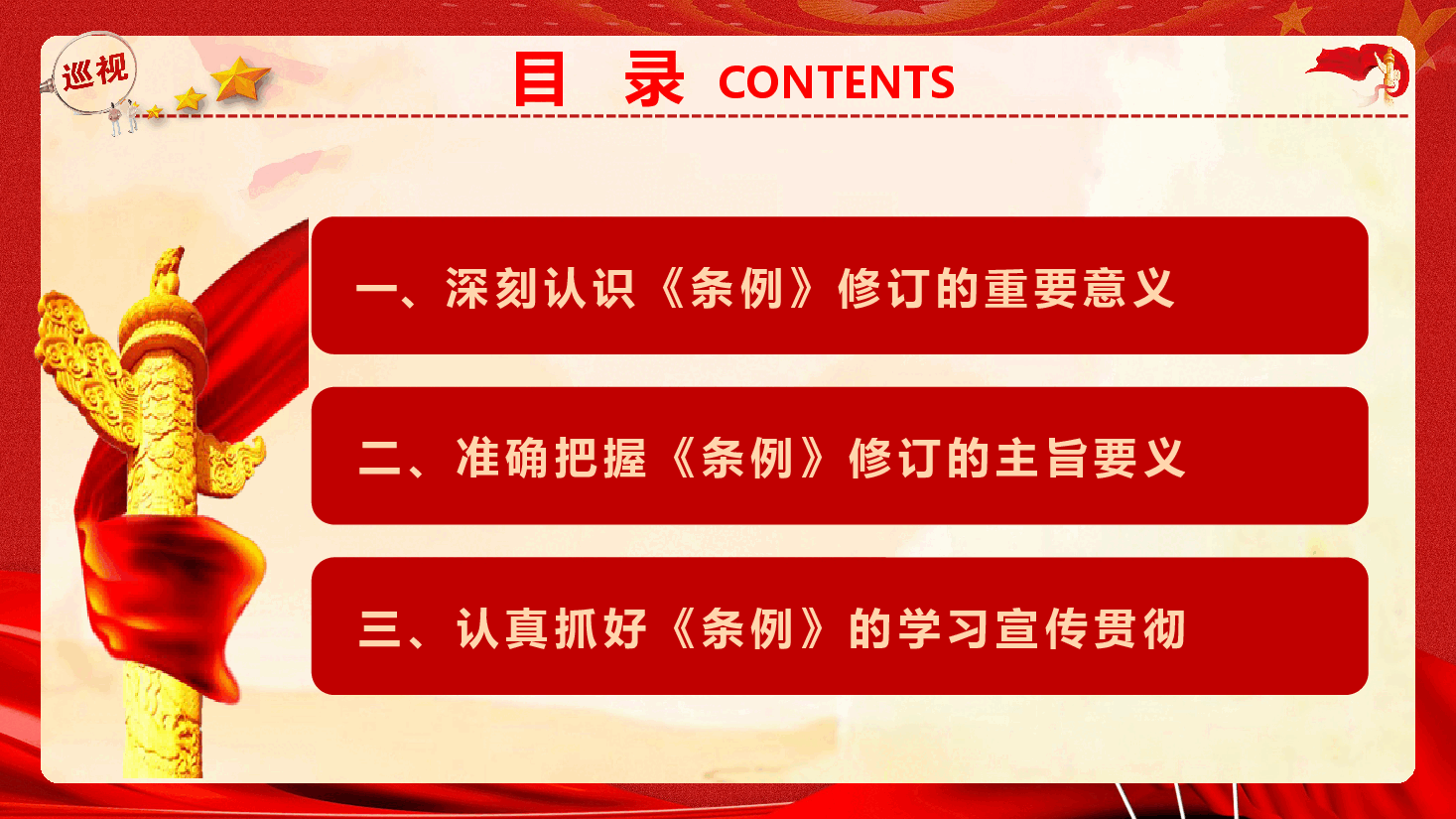 新修订《中国共产党巡视工作条例》专题辅导报告(PPT+文字稿).pptx,第3页预览