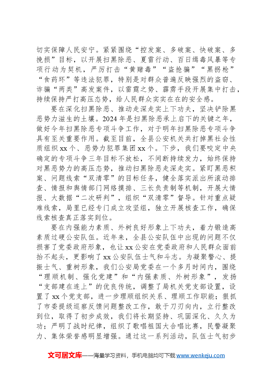 研讨发言:深入推动新时代公安机关建设,不断提升人民群众获得感幸福感.docx,第3页预览