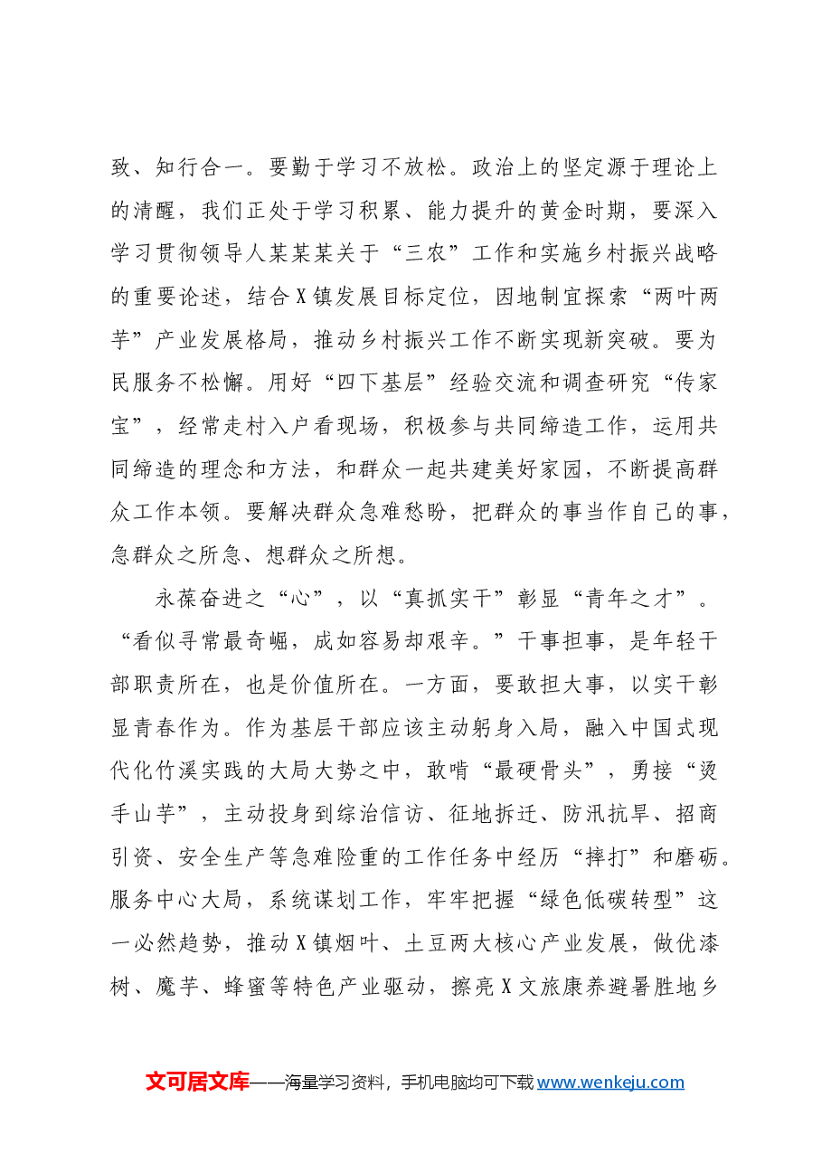 (11篇)某县2024年年轻干部培训班学员座谈会发言汇编.docx,第2页预览