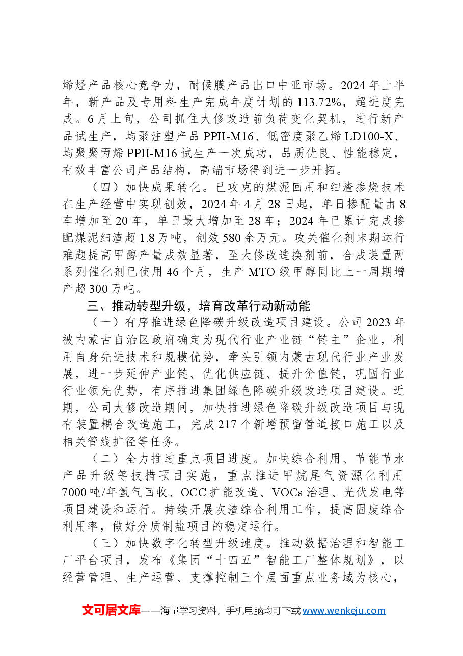 国有企业关于深化国资国企改革工作情况的报告.docx,第3页预览