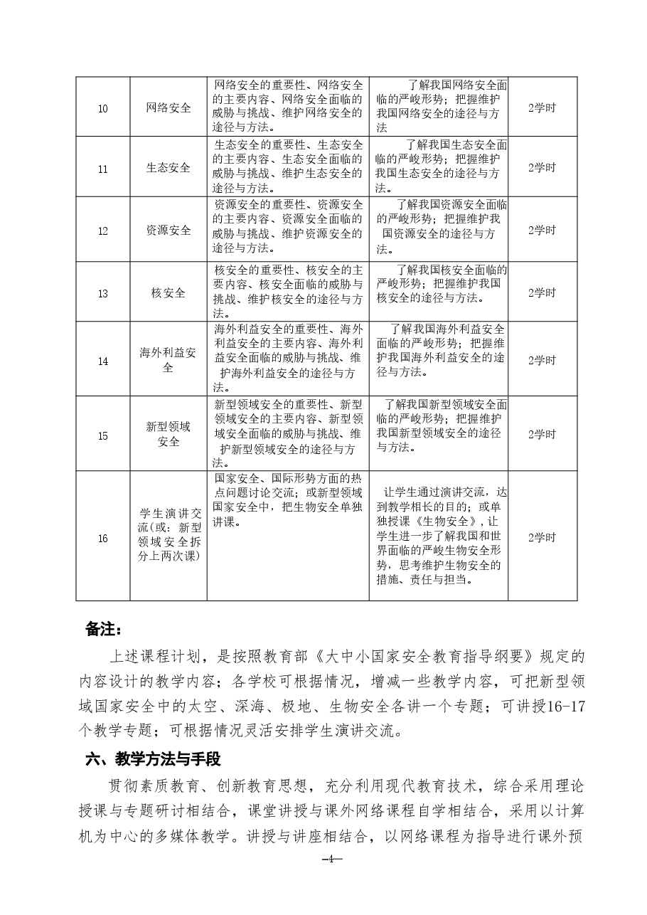 国家安全教育课程教学大纲分享.pdf,第4页预览