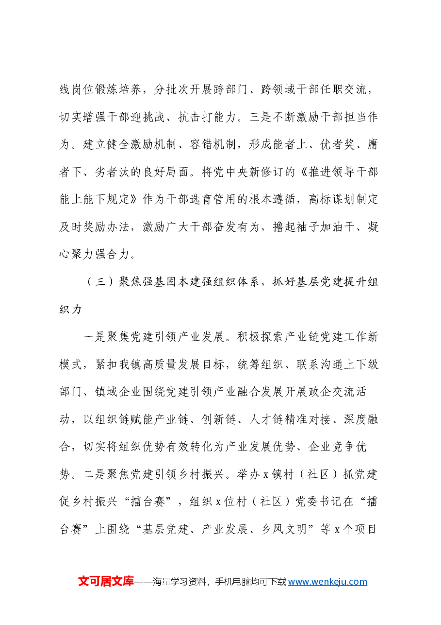 乡镇2024年党建工作总结和2025年工作计划.docx,第4页预览