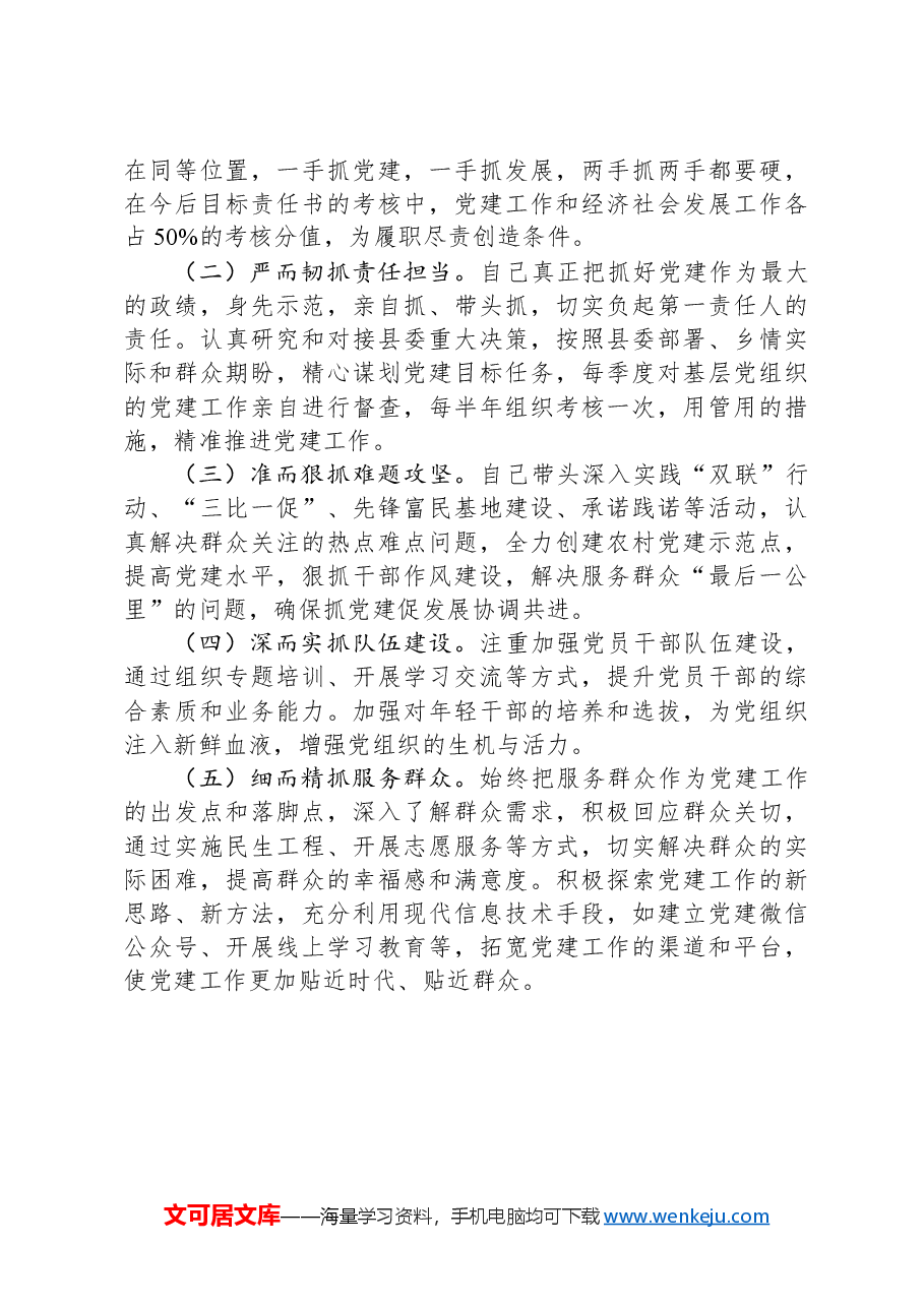 2024年度党委书记抓基层党建述职报告.docx,第3页预览