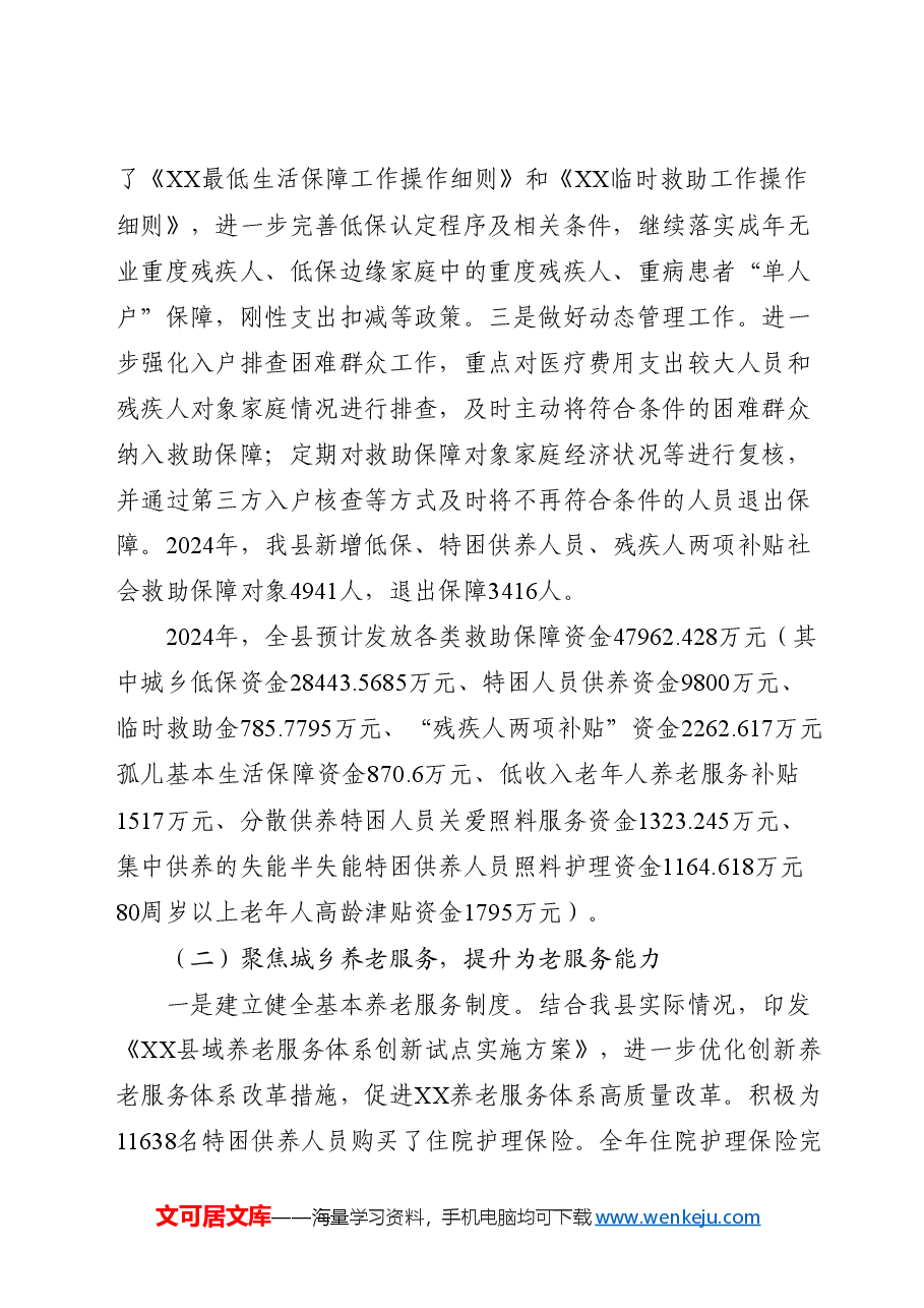 民政系统2024年工作总结.docx,第2页预览