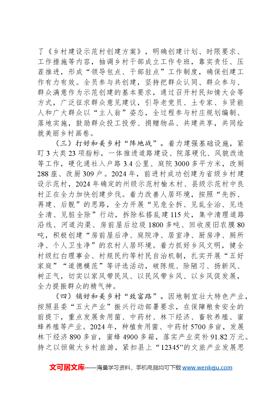 乡镇2024年度抓党建促乡村振兴工作总结.docx,第2页预览