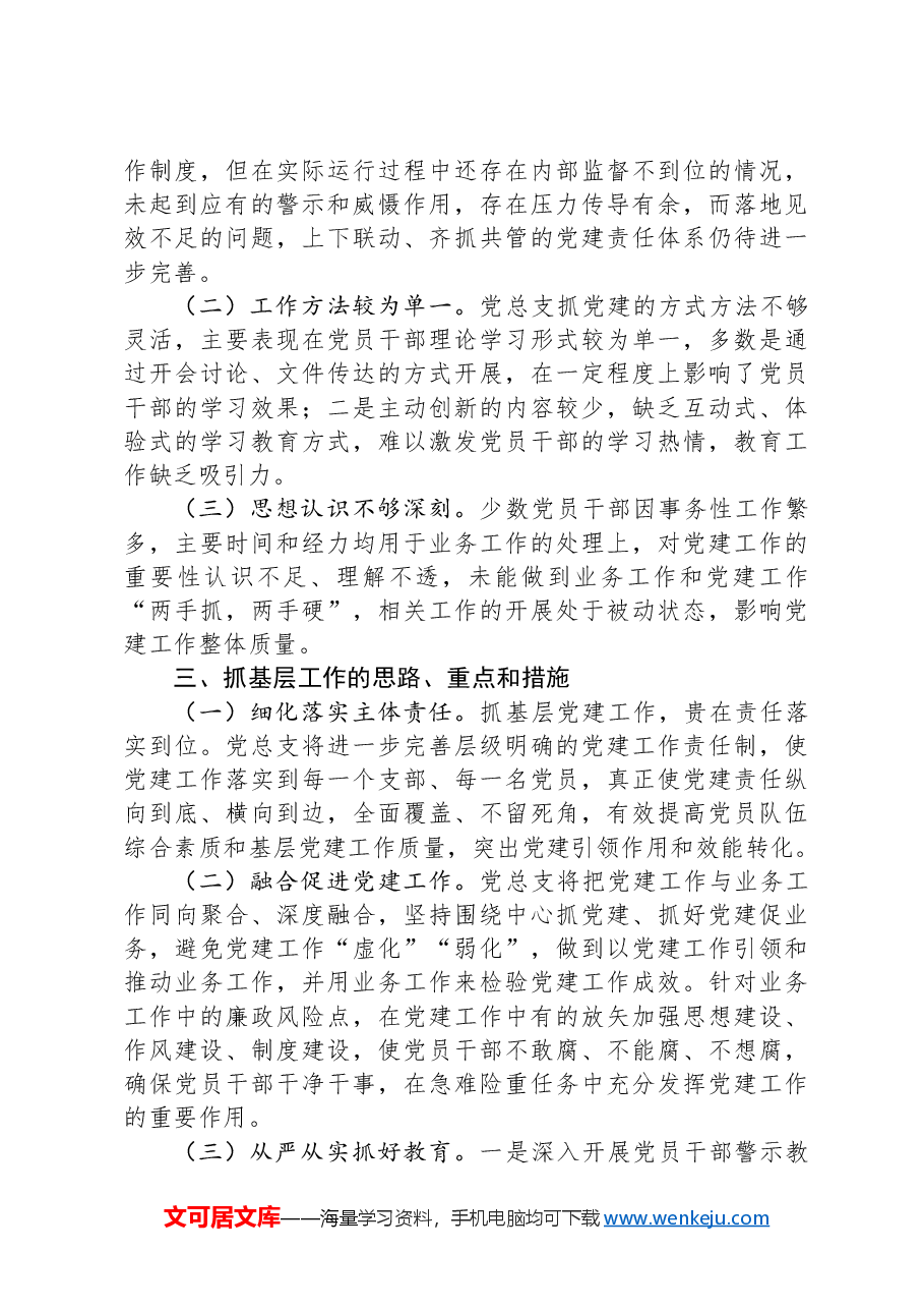 2024年党总支书记抓基层党建工作述职报告.docx，第2页预览