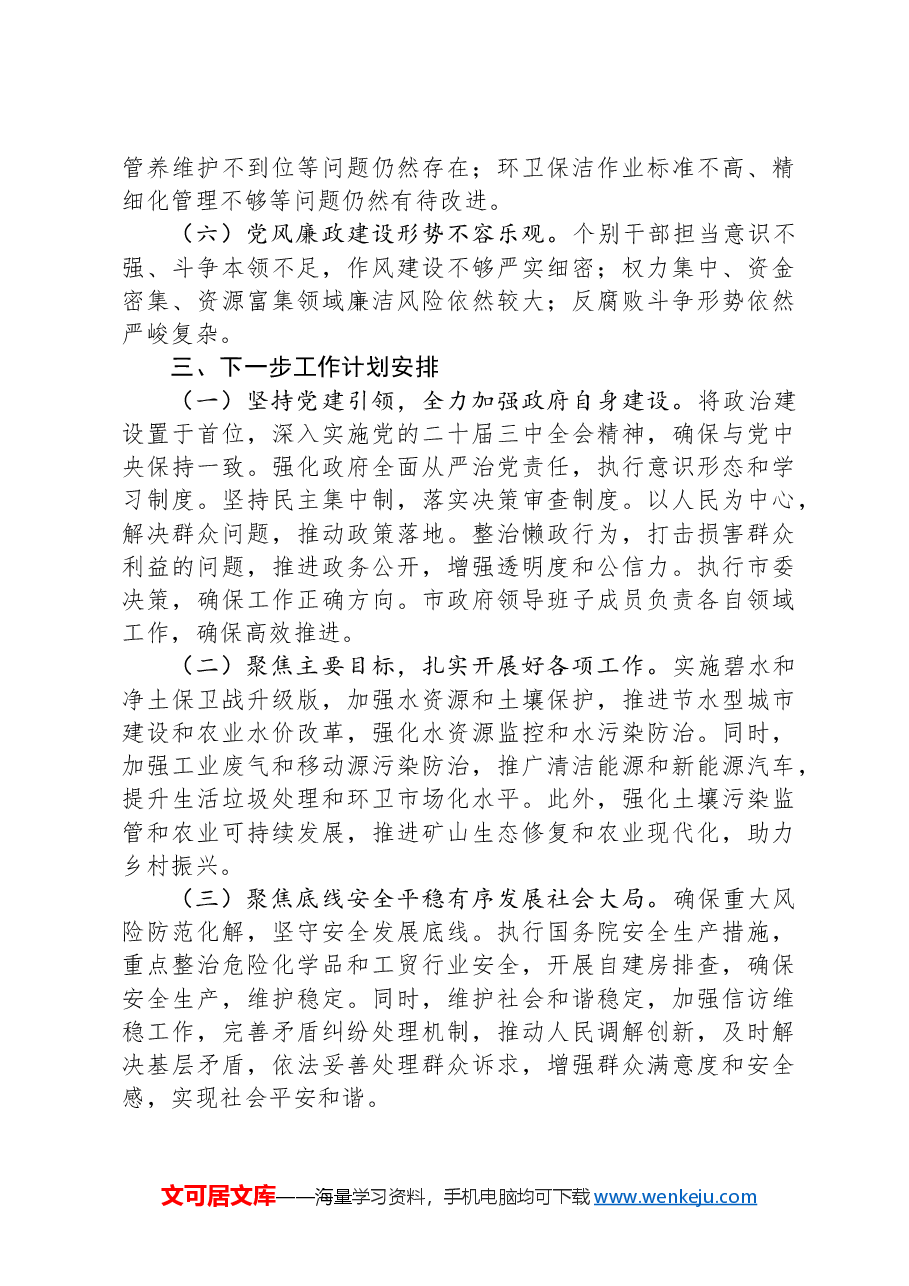 某市2024年工作情况总结及下一步工作计划.docx,第4页预览