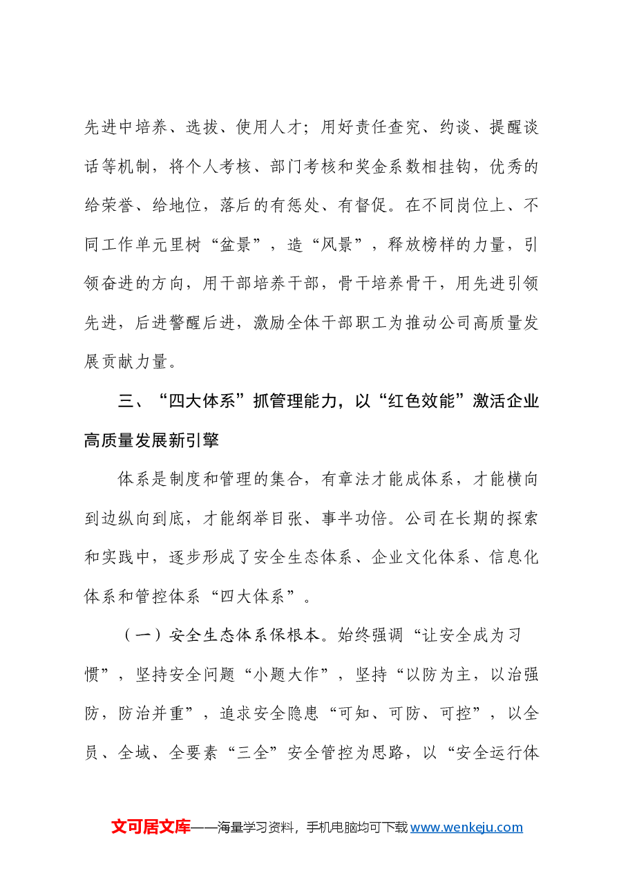 国企党委2024年度抓基层工作总结.docx,第4页预览