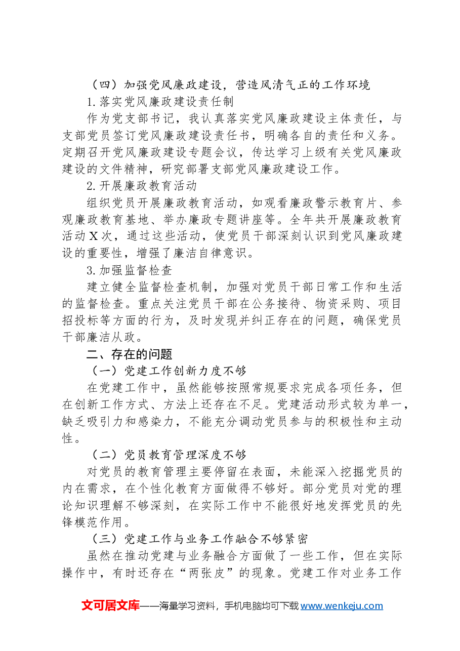 2024年度基层党支部书记抓党建述职报告.docx，第3页预览