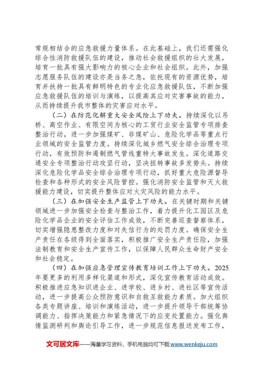 市应急管理局2024年应急管理局工作情况总结及2025年工作计划.docx,第4页预览