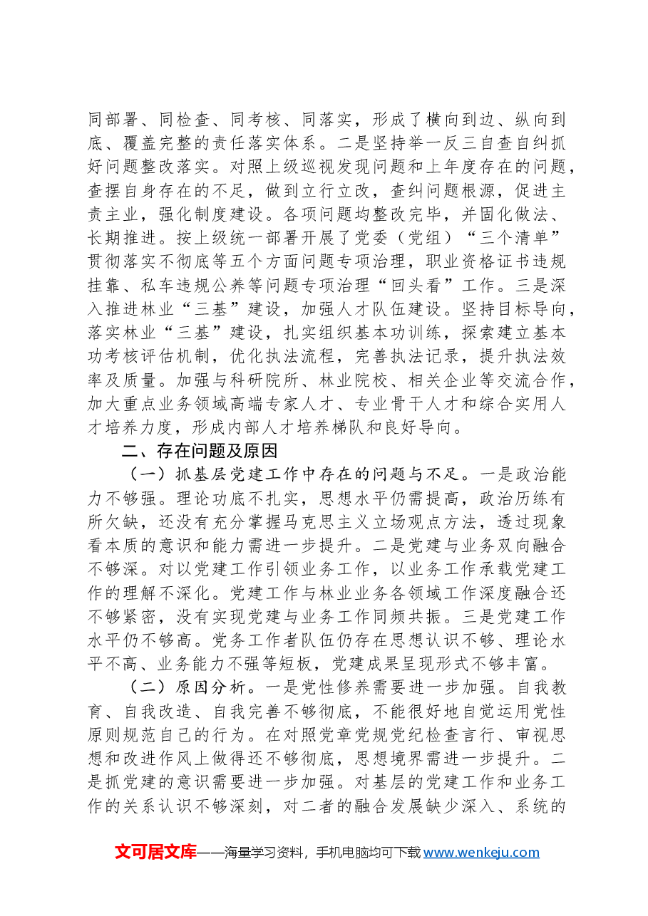 某局党组书记2024年抓基层党建工作述职报告.docx,第3页预览