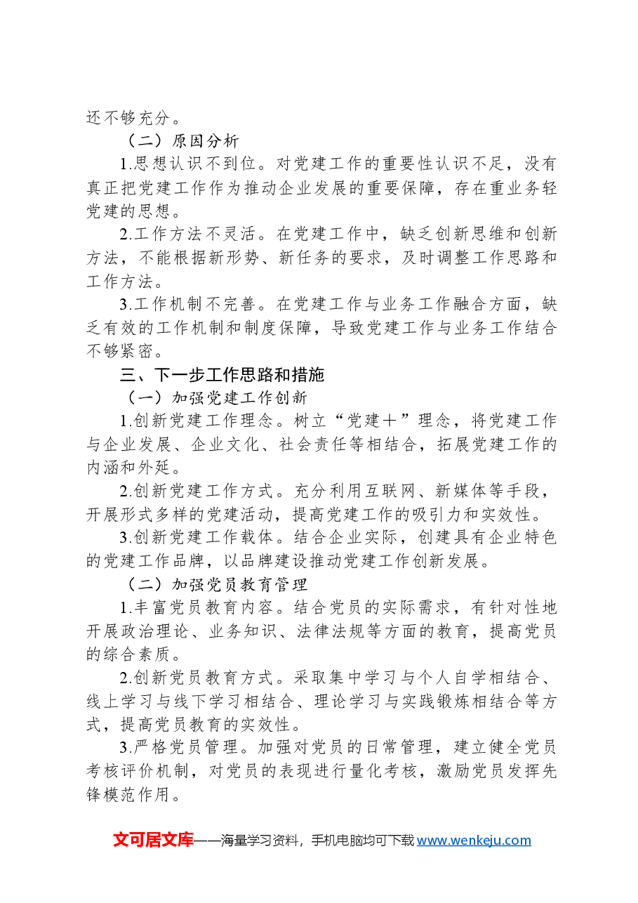 国企、集团公司、党支部书记述职报告.docx,第3页预览
