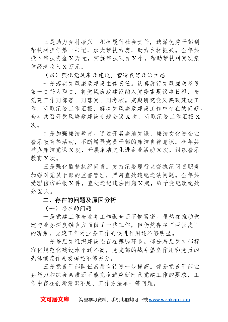 某公司党委书记抓基层党建工作述职报告.docx,第3页预览