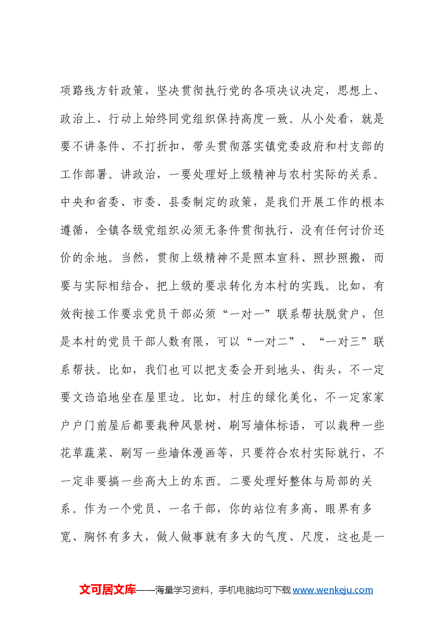 乡镇党委书记讲党课.docx,第2页预览