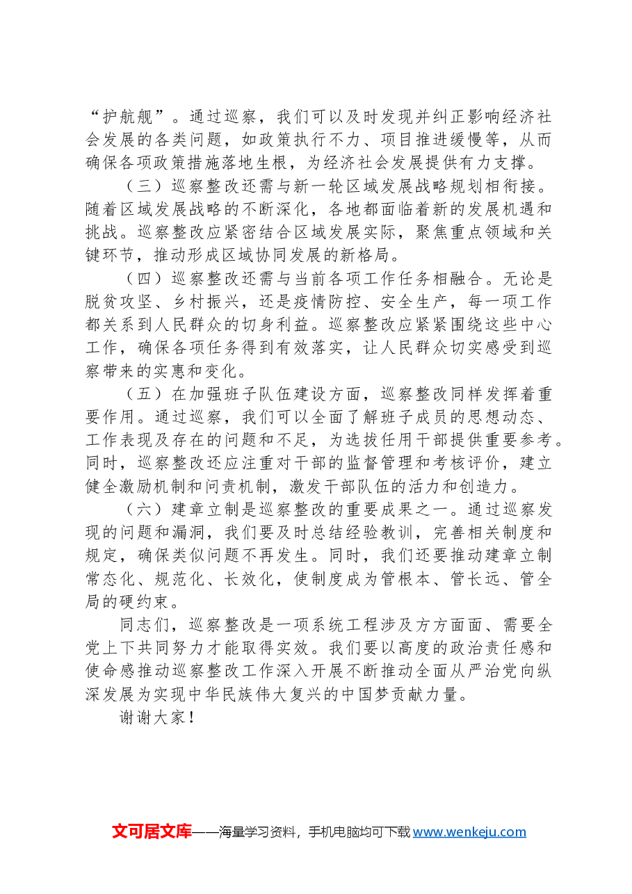 在2024年巡察整改工作推进会上的讲话.docx,第4页预览