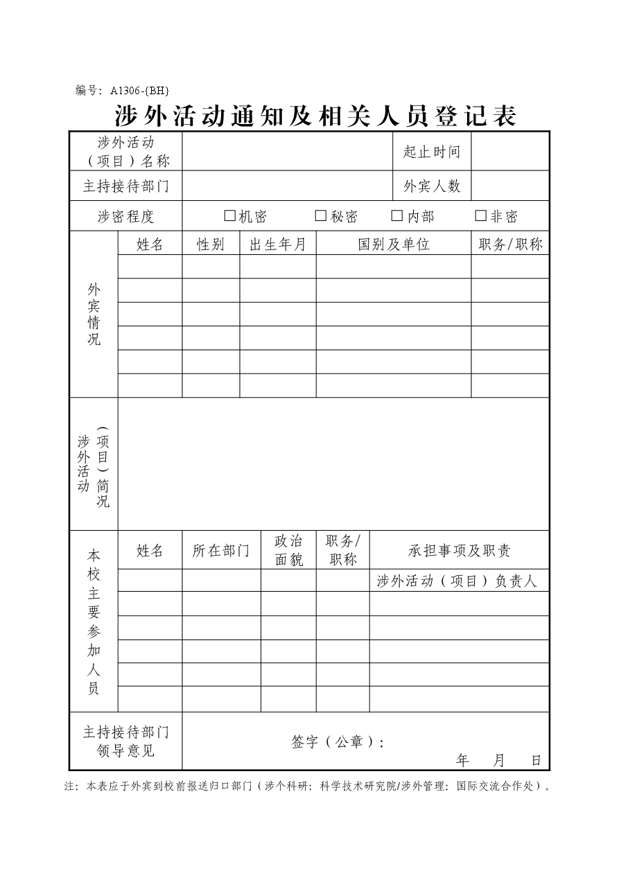 A1306涉外活动通知及相关人员登记表.doc,第1页预览