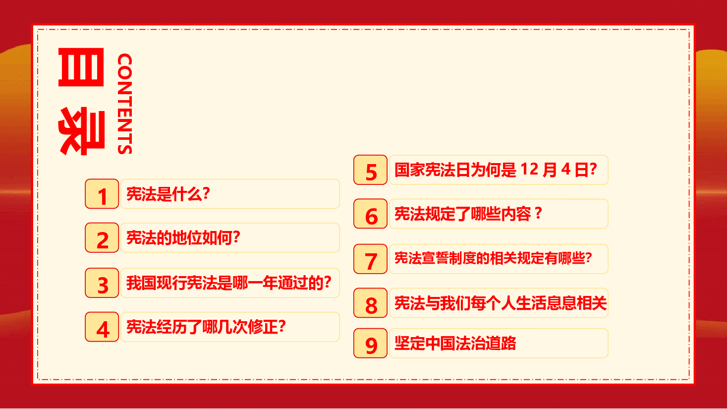 弘扬宪法精神——加强法制宣传教育 全面推进依法治国.pptx,第3页预览