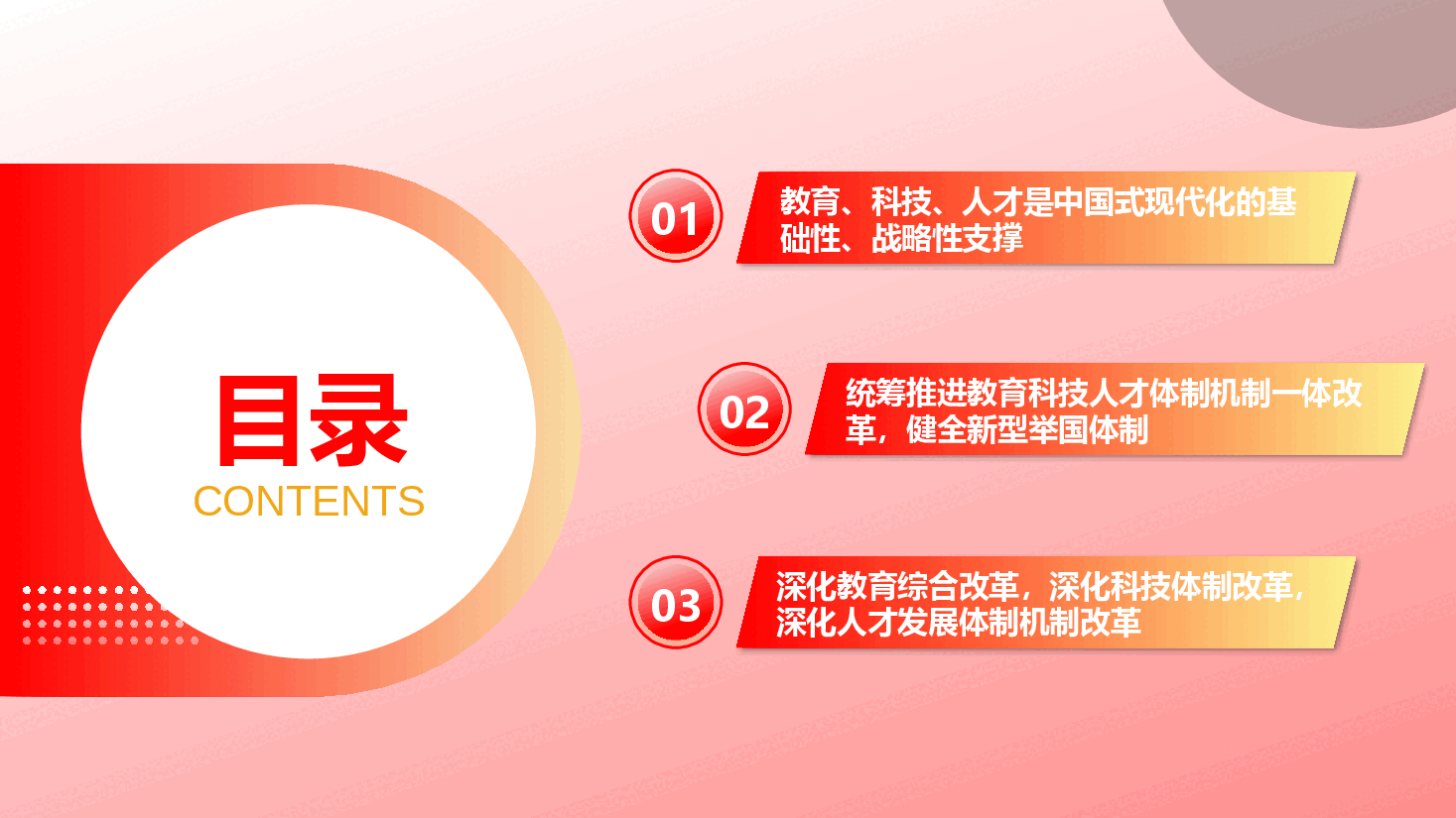 党的二十届三中全会精神宣讲PPT+讲稿:统筹推进教育科技人才体制机制一体改革.pptx,第4页预览