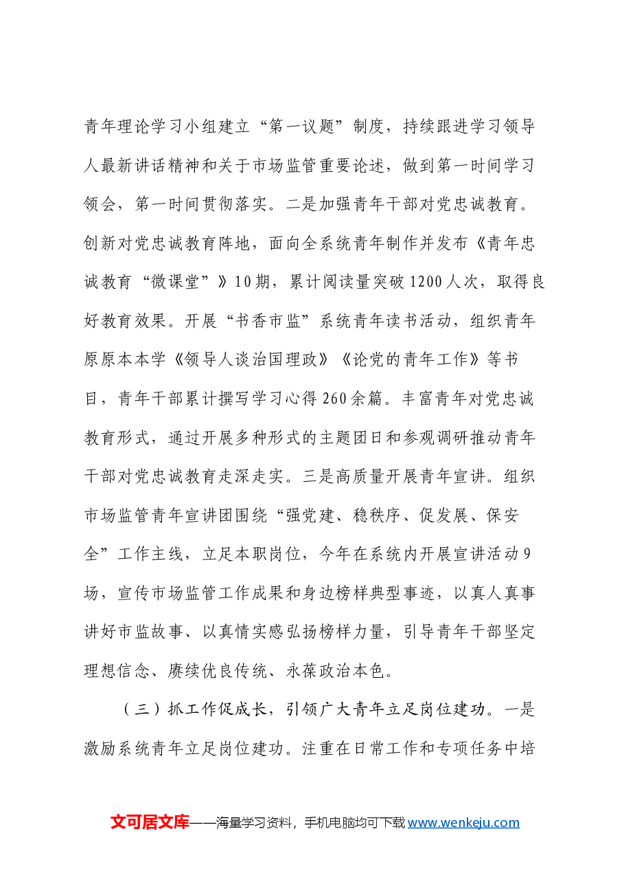 市场监管局党组2024年青年工作总结.docx,第3页预览